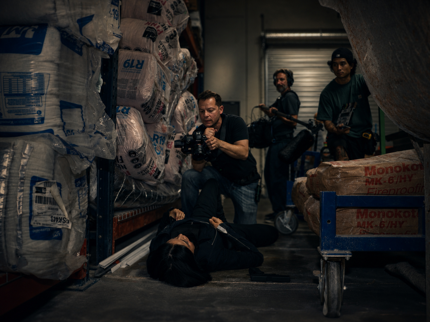 Johnny Olvera directing on set